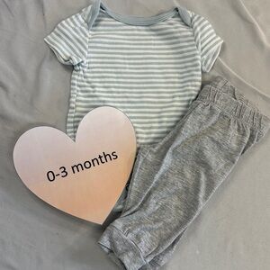 H&M/Cloud Island - 2 piece newborn baby outfit